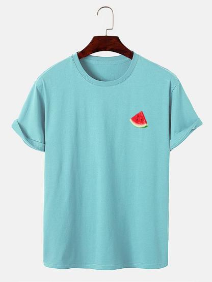 Watermelon Print T-Shirt-Mitchell Shoes
