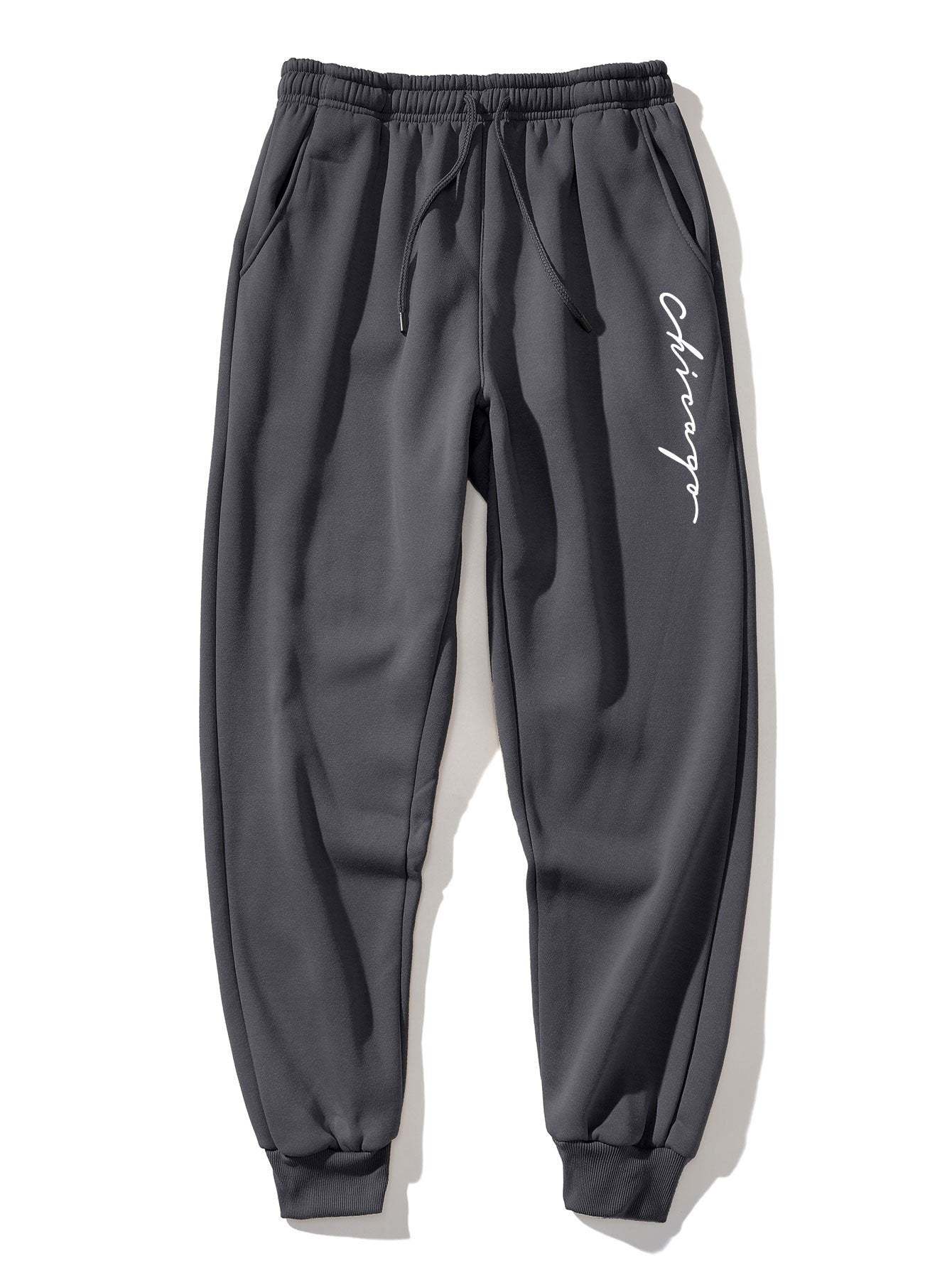 Chicago Print Jogger Pants-Mitchell Shoes