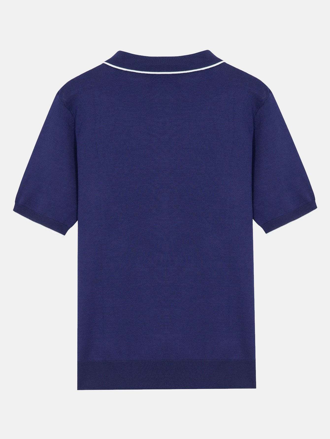 Solid Zip Sweater Polo-Mitchell Shoes
