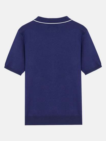 Solid Zip Sweater Polo-Mitchell Shoes