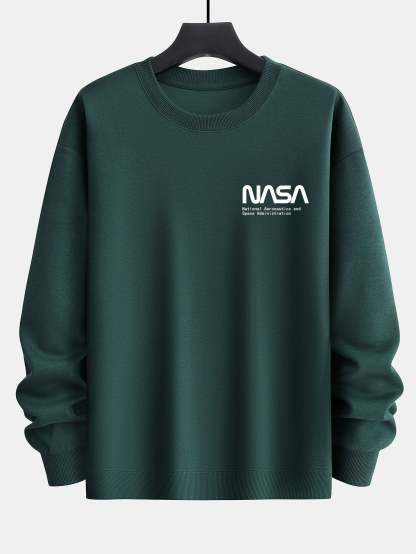 NASA Print Relax Fit Sweatshirt-Mitchell Shoes