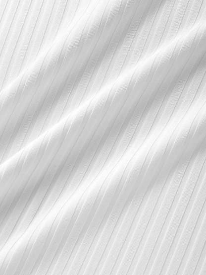 Basic Slim Fit Ribbed T-Shirt-Mitchell Shoes