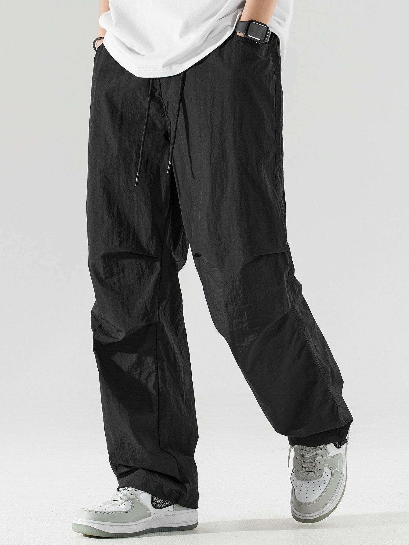Elastic Waist Parachute Pants-Mitchell Shoes