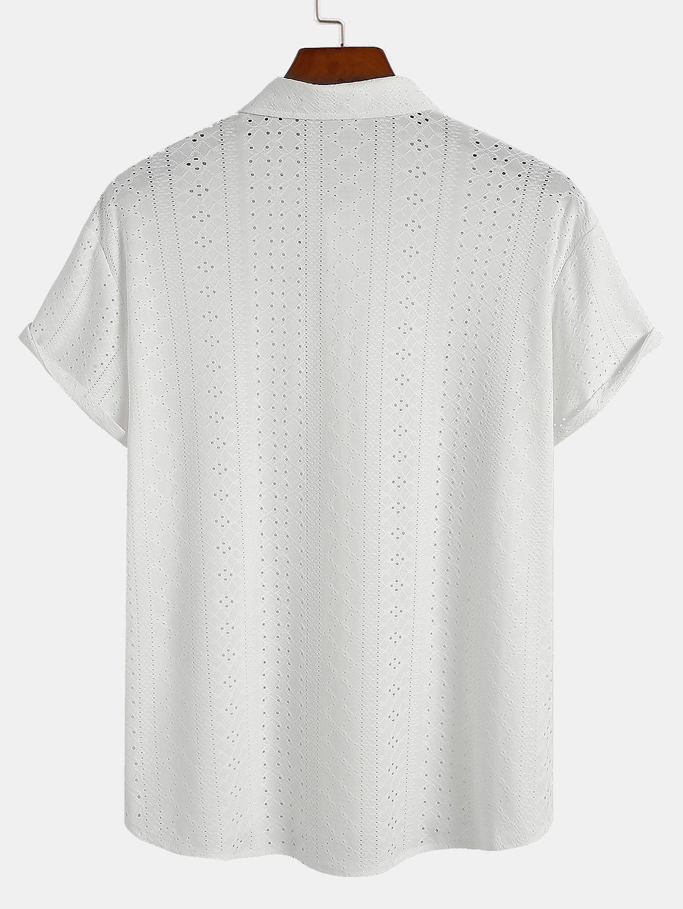 Jacquard Textured Button Up Shirt-Mitchell Shoes
