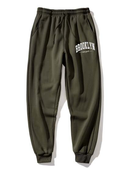 Brooklyn Letter Print Hoodie & Jogger Pants-Mitchell Shoes