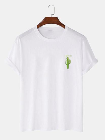 Cactus Print T-Shirt-Mitchell Shoes