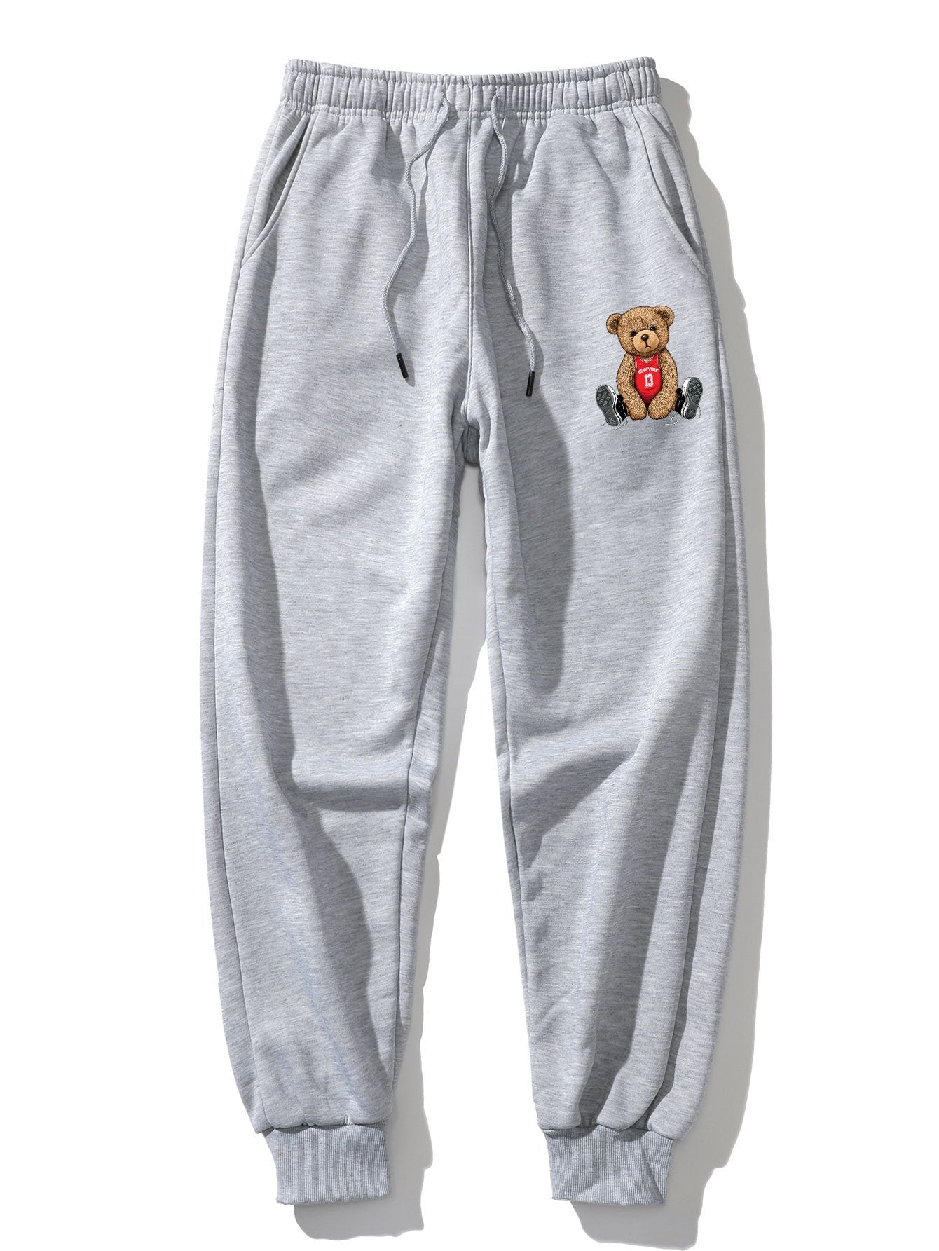 New York Bear Print Jogger Pants-Mitchell Shoes