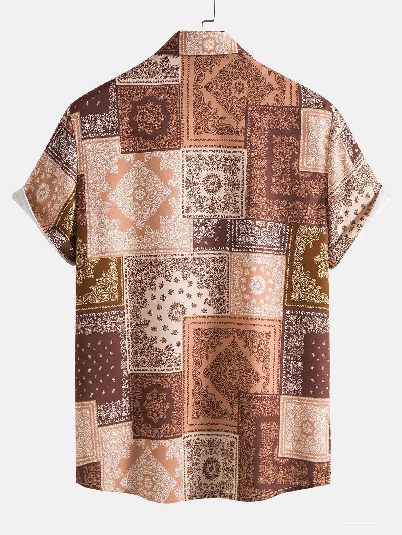 Paisley Patchwork Print Shirt & Shorts-Mitchell Shoes