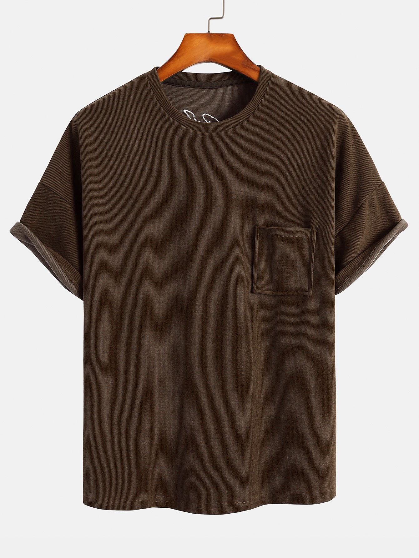 Dropped Shoulder Corduroy T-Shirt-Mitchell Shoes