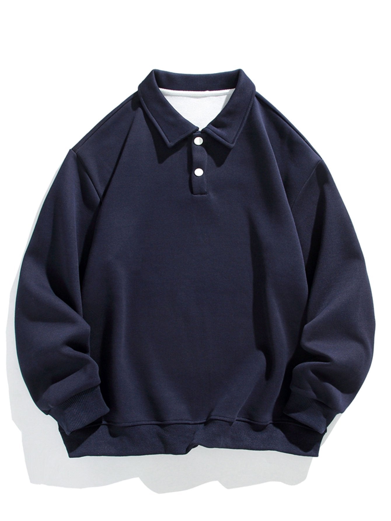 Relax Fit Basic Polo Sweatshirt-Mitchell Shoes
