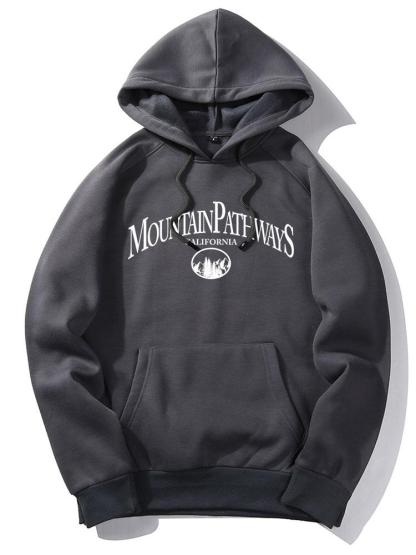 Mountain Pathways Print Hoodie-Mitchell Shoes