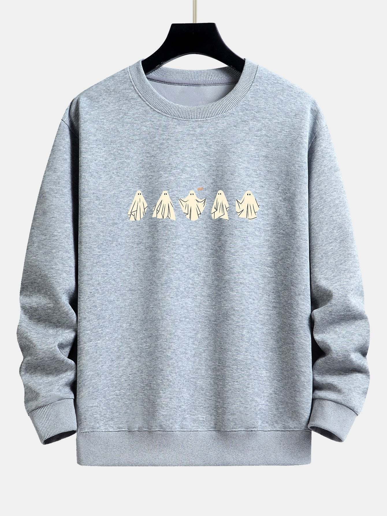 Ghost Print Relax Fit Sweatshirt-Mitchell Shoes