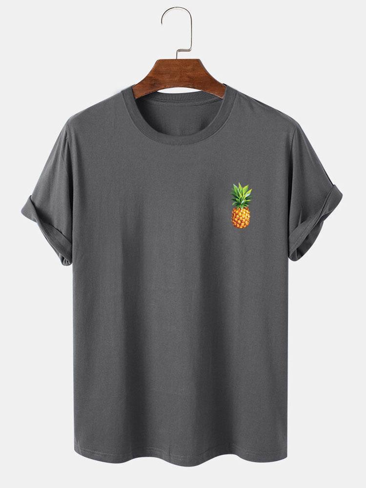 Pineapple Print T-Shirt-Mitchell Shoes