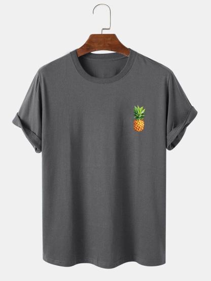 Pineapple Print T-Shirt-Mitchell Shoes