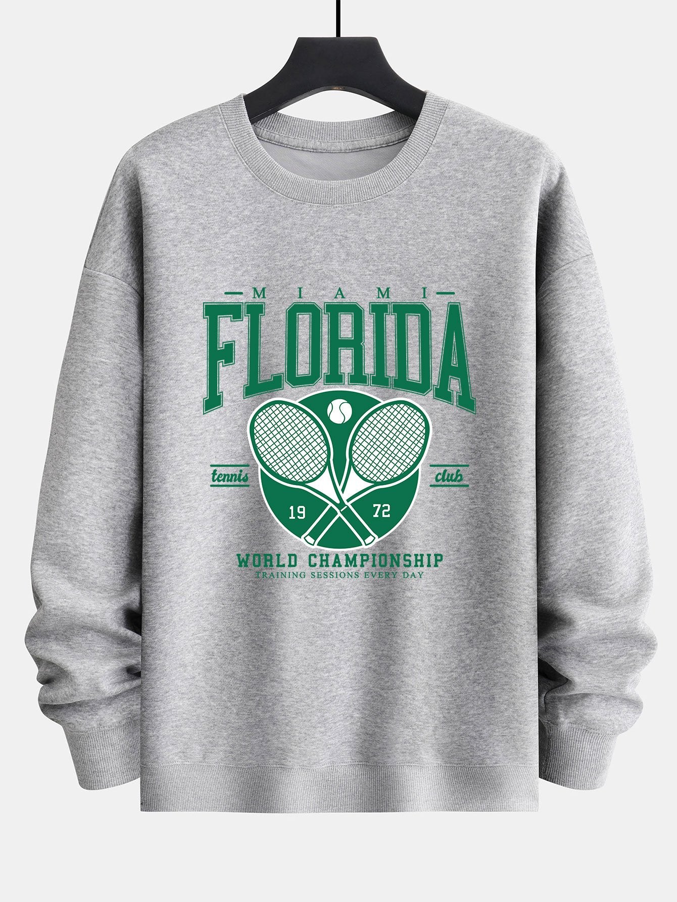 Florida Tennis Print Relax Fit Sweatshirt-Mitchell Shoes