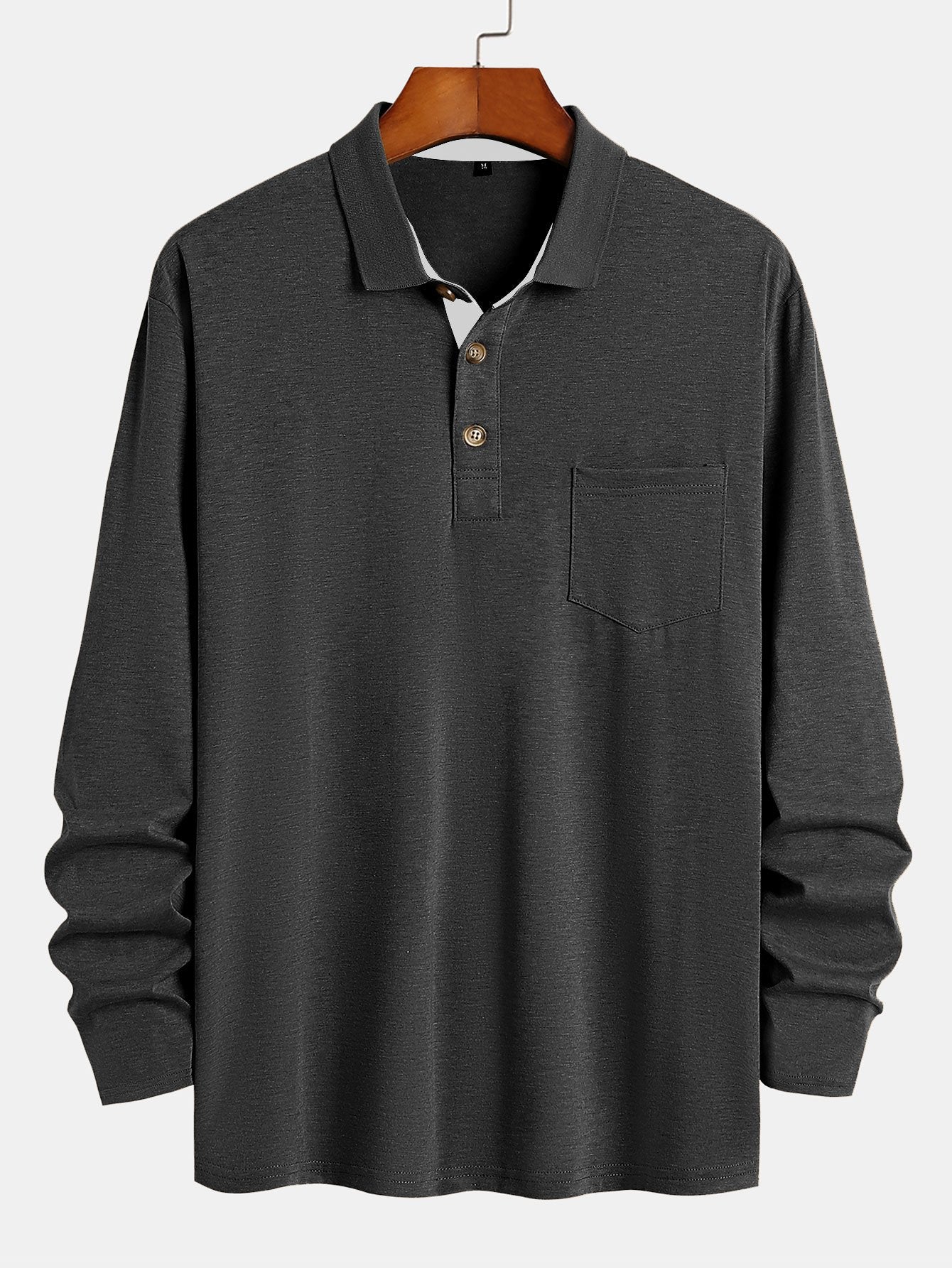 Long Sleeve Regular Fit Polo Shirt-Mitchell Shoes
