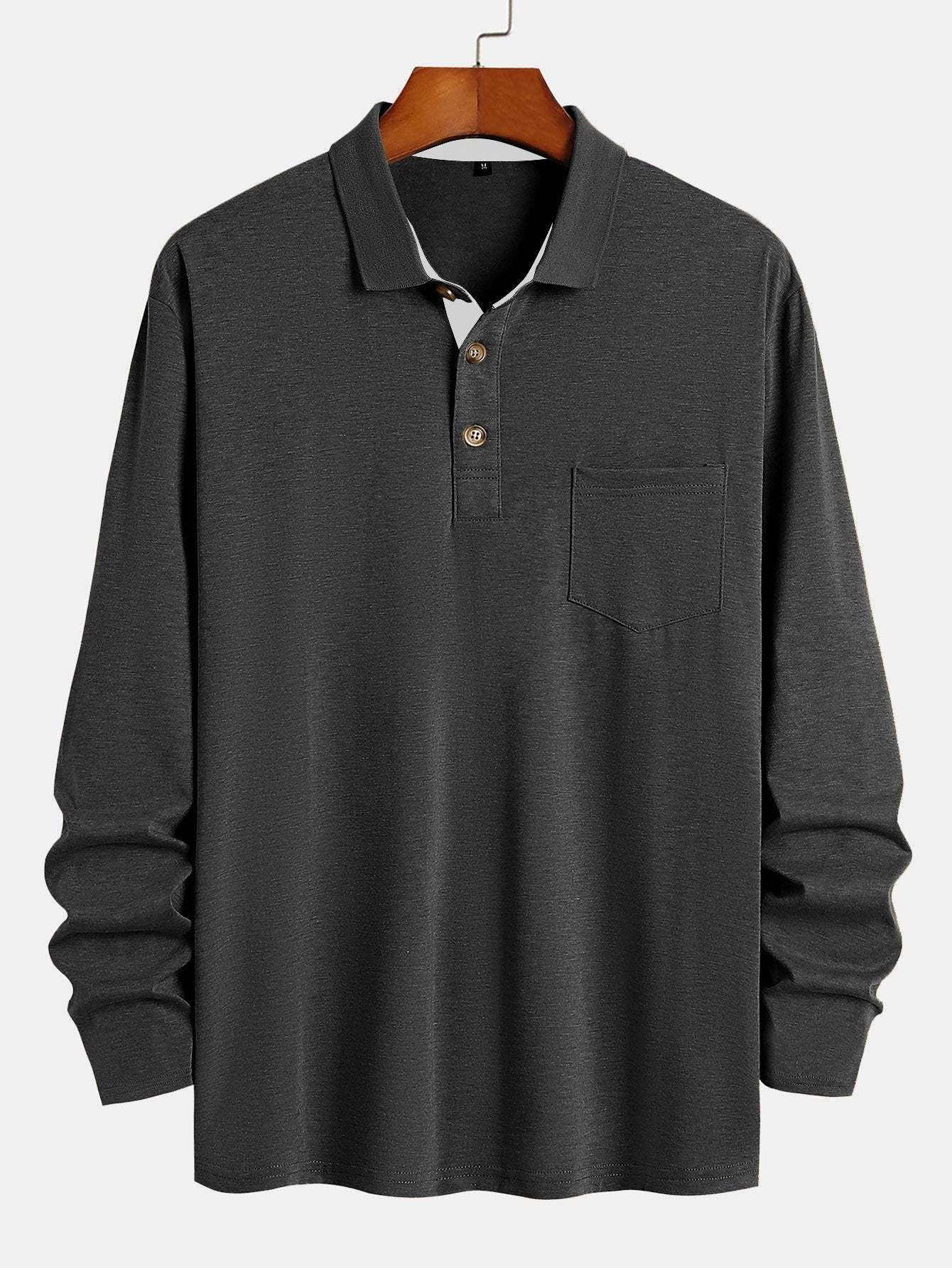 Long Sleeve Regular Fit Polo Shirt-Mitchell Shoes