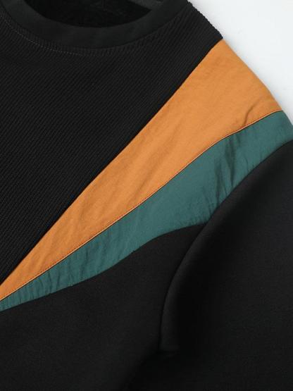 Color Block Crewneck Sweatshirt-Mitchell Shoes
