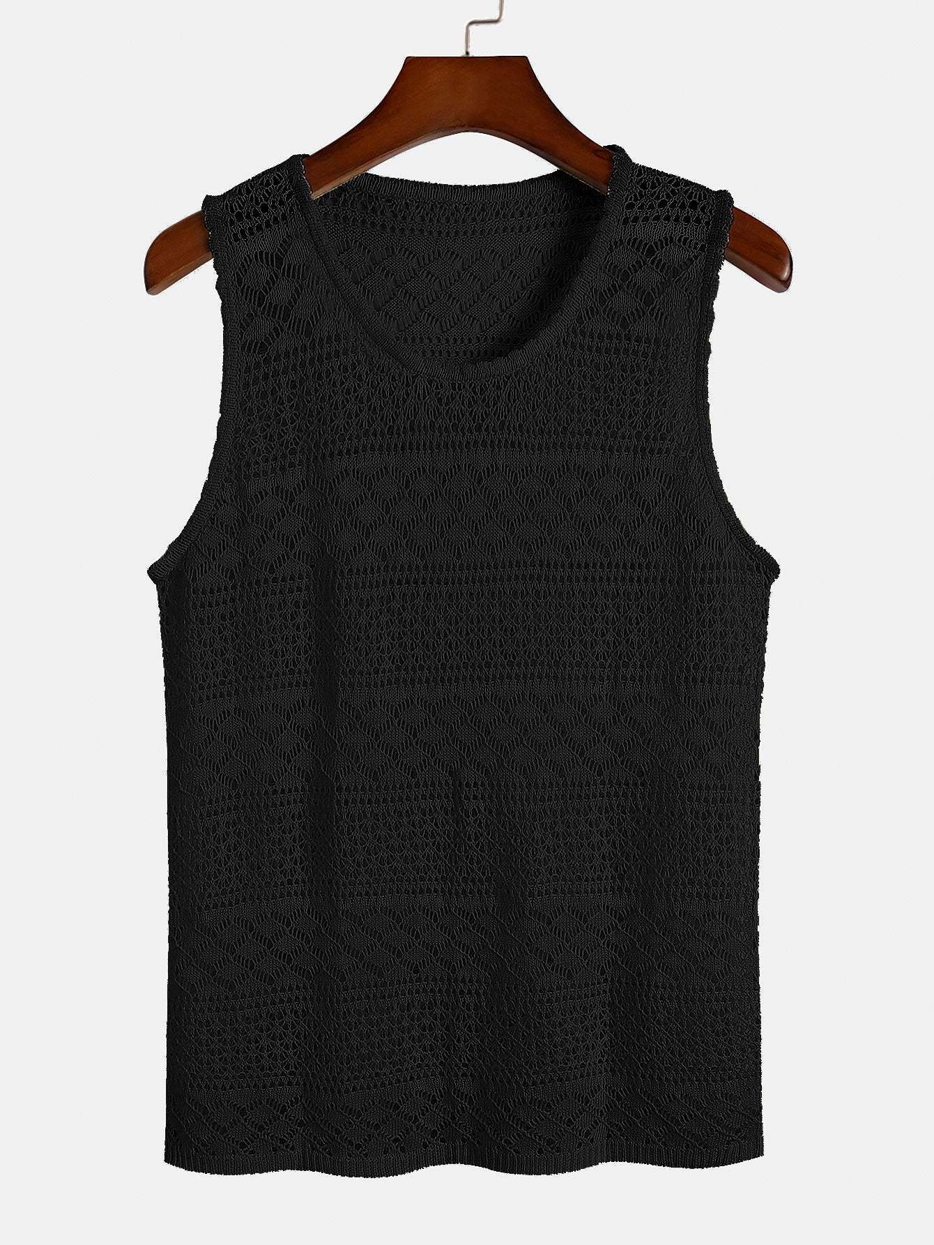 Knitted Textured Tank Top-Mitchell Shoes