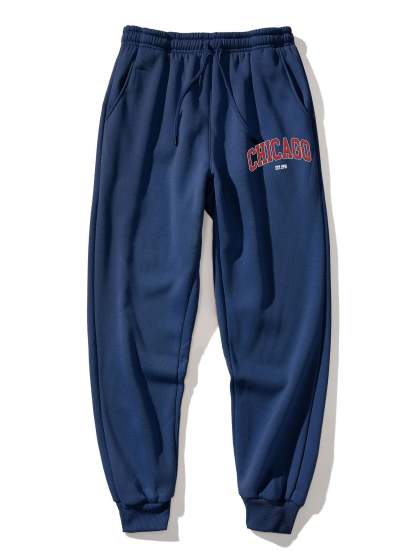 Chicago Print Jogger Pants-Mitchell Shoes