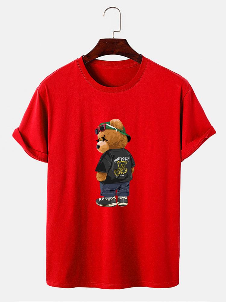 Cool Bear Print T-Shirt-Mitchell Shoes