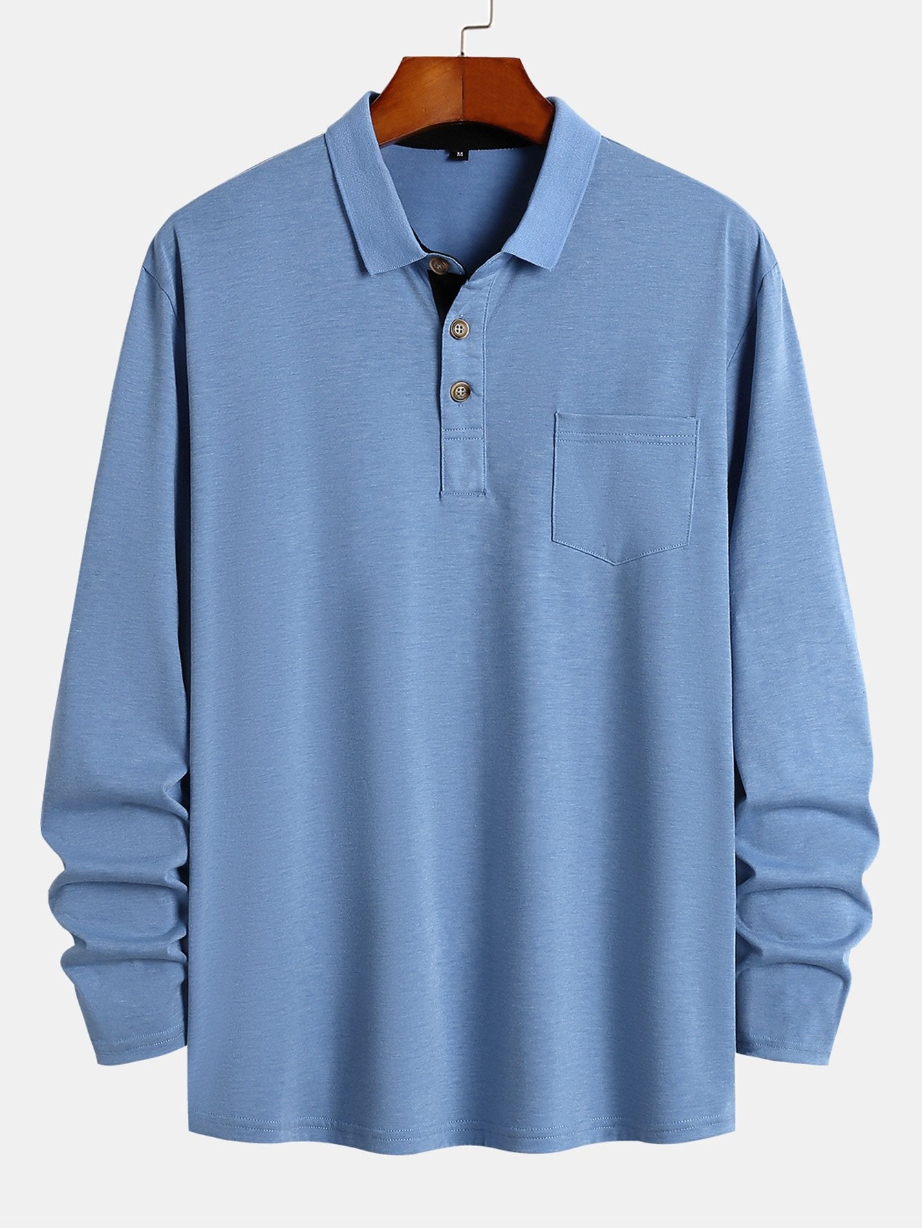 Long Sleeve Regular Fit Polo Shirt-Mitchell Shoes