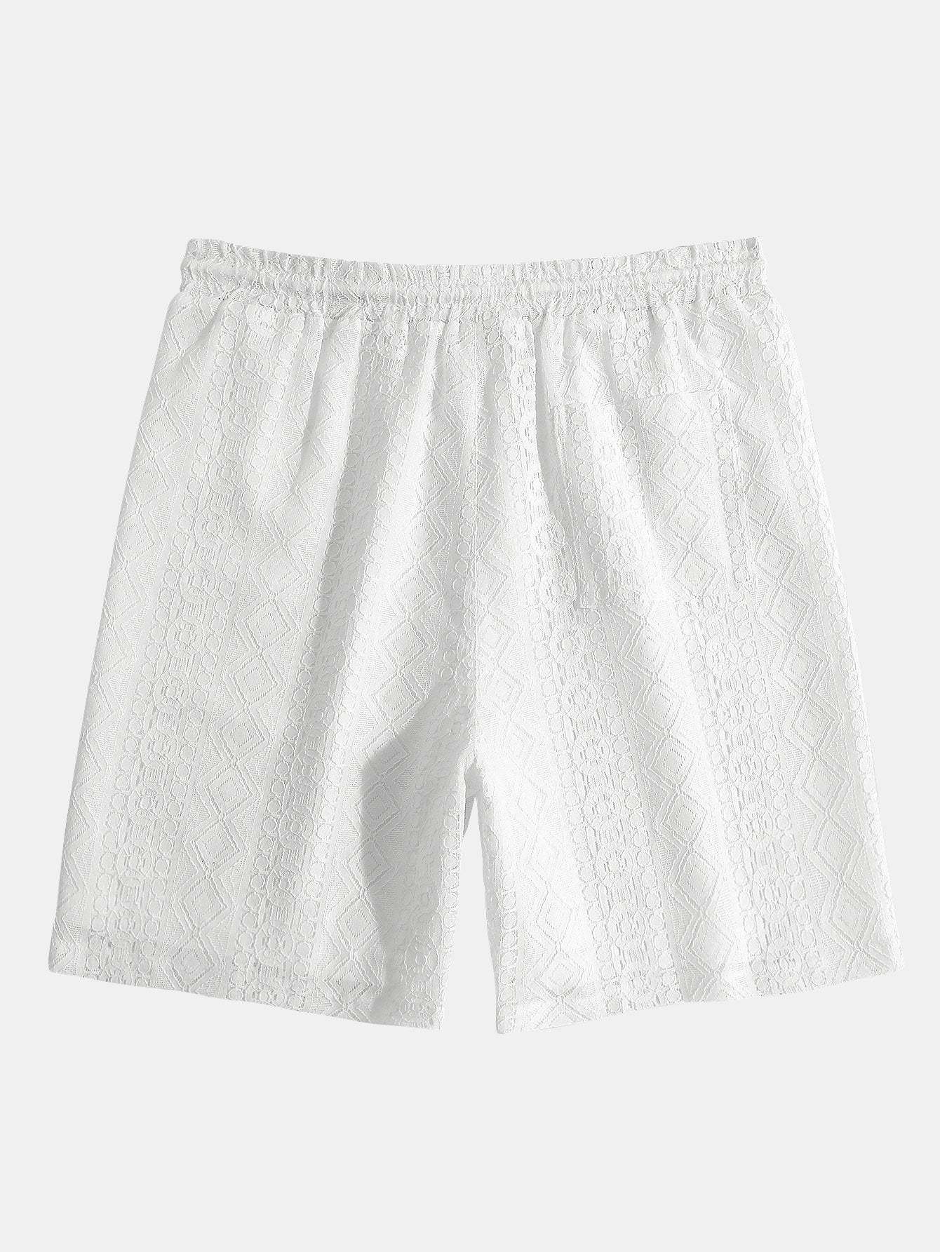 Geometry Textured Shorts-Mitchell Shoes