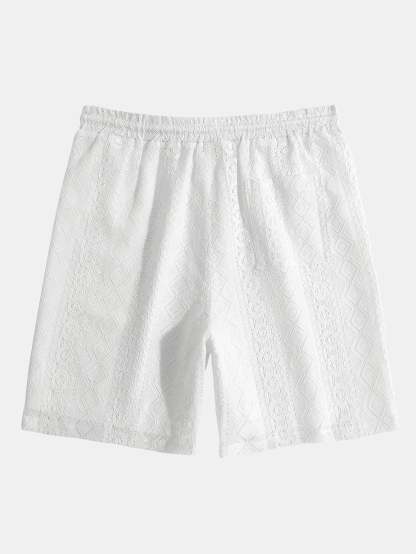 Geometry Textured Shorts-Mitchell Shoes