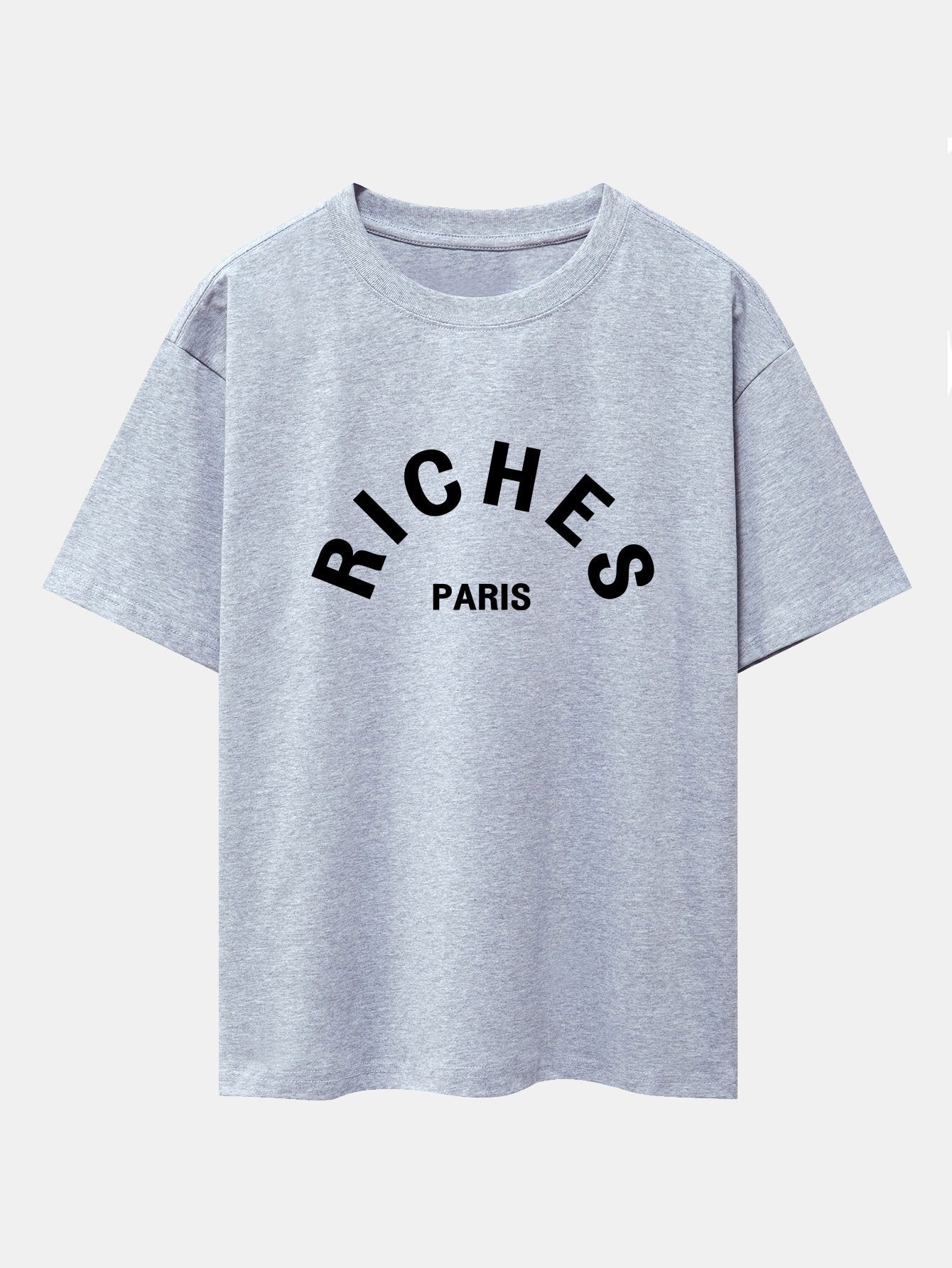Riches Paris Print Oversize T-Shirt-Mitchell Shoes