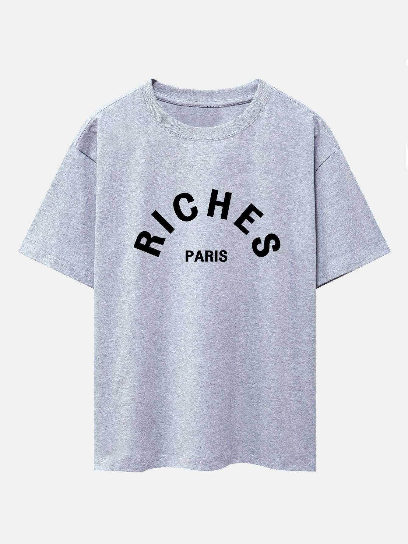 Riches Paris Print Oversize T-Shirt-Mitchell Shoes