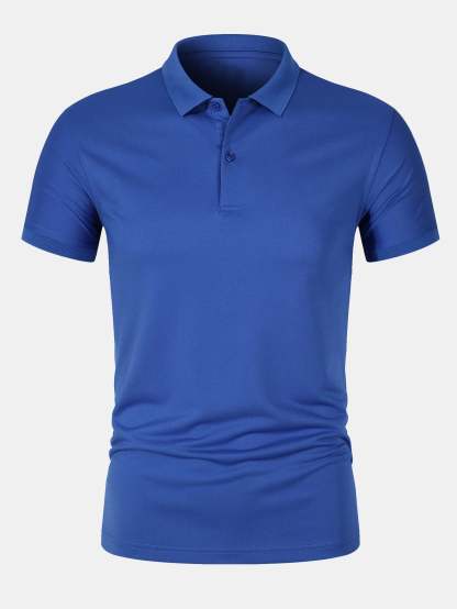 Solid Mesh Polo Shirt-Mitchell Shoes