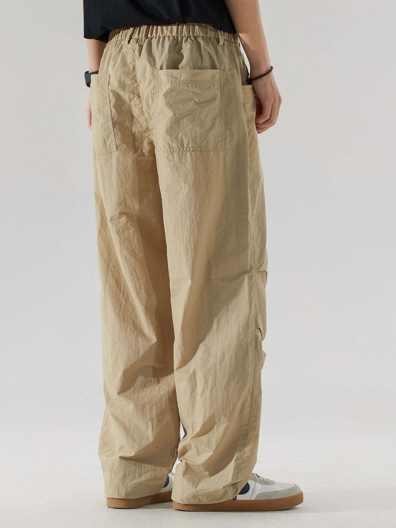 Elastic Waist Parachute Pants-Mitchell Shoes