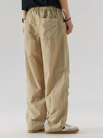Elastic Waist Parachute Pants-Mitchell Shoes