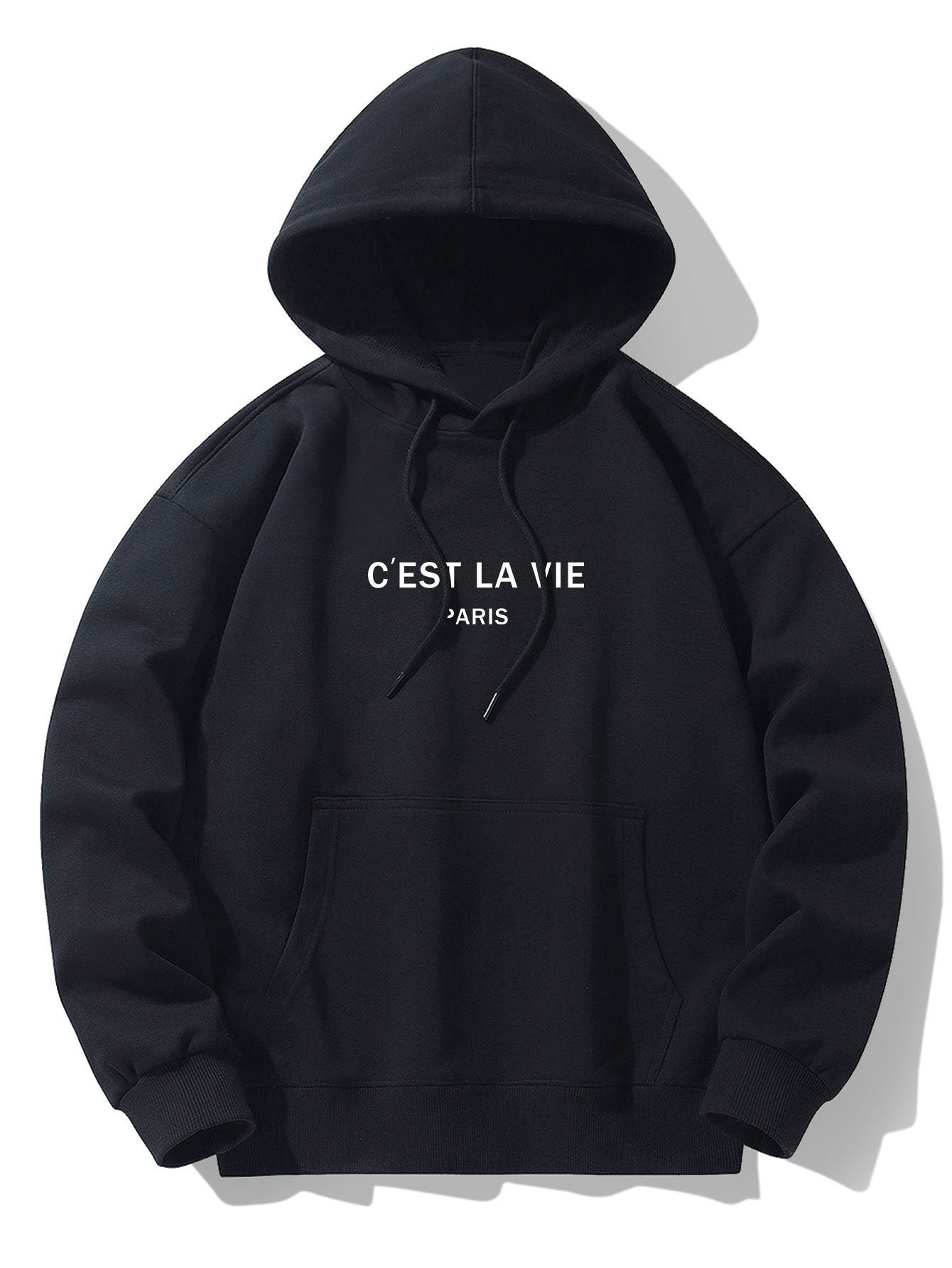 Paris Print Cotton Blend Hoodie-Mitchell Shoes
