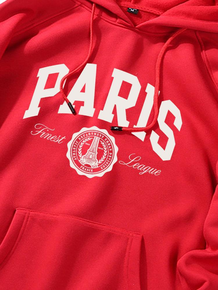 Paris Varsity Print Hoodie-Mitchell Shoes