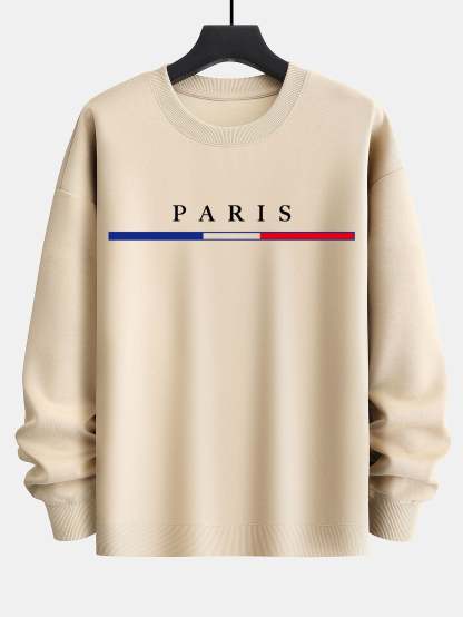 Paris Print Relax Fit Sweatshirt-Mitchell Shoes