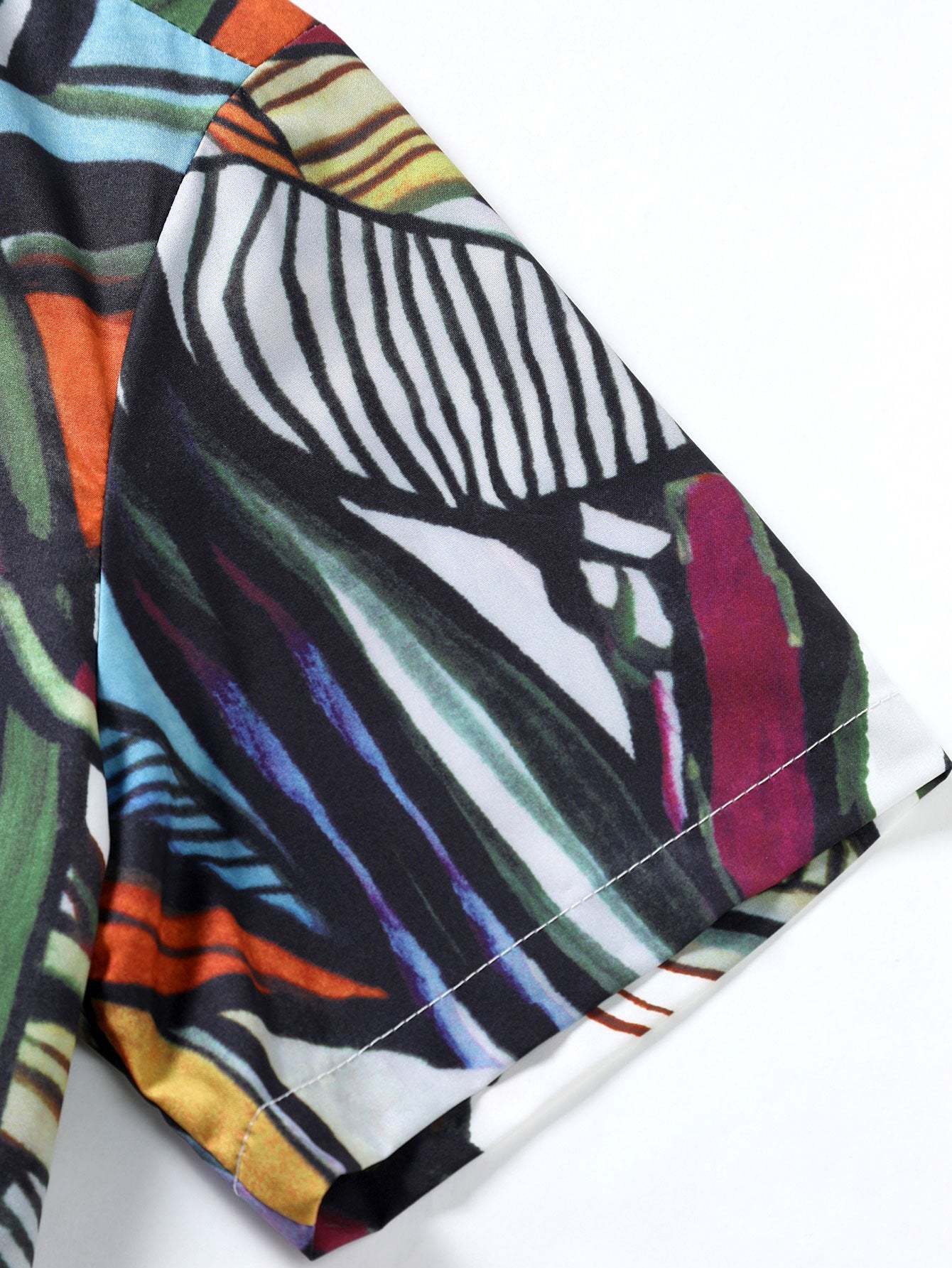 Abstract Print Shirt-Mitchell Shoes