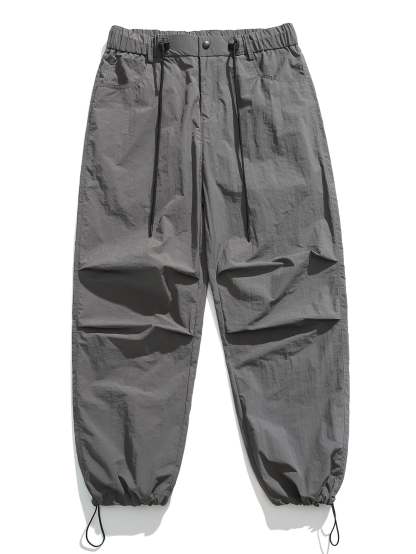 Elastic Waist Parachute Pants-Mitchell Shoes