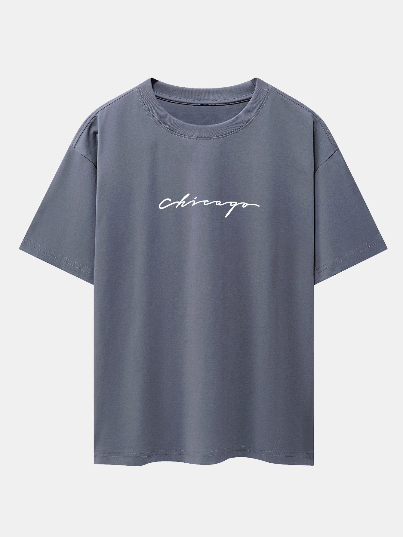 Chicago Print Heavy Weight Oversize T-Shirt-Mitchell Shoes