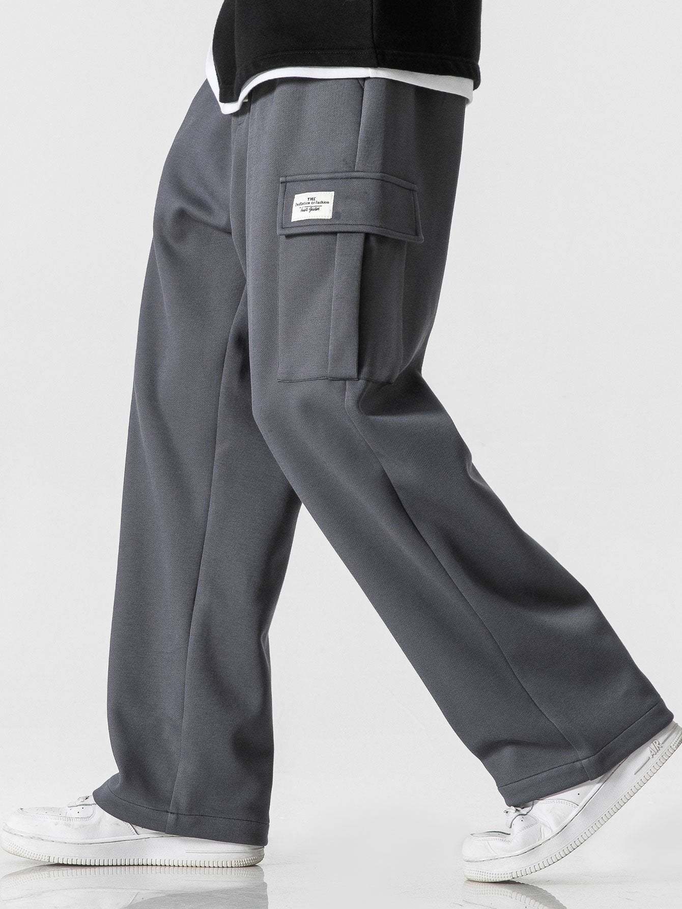 Relax Fit Straight Leg Jersey Cargo Pants-Mitchell Shoes