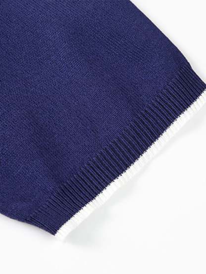 Solid Zip Sweater Polo-Mitchell Shoes