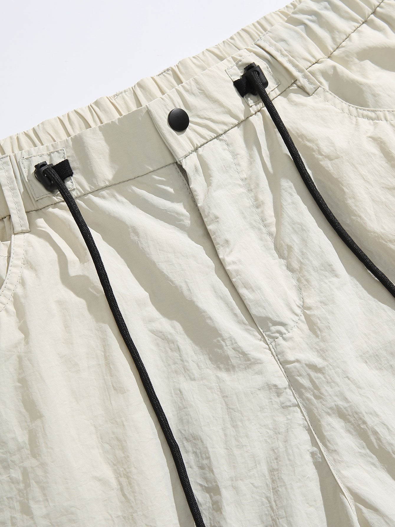 Elastic Waist Parachute Pants-Mitchell Shoes