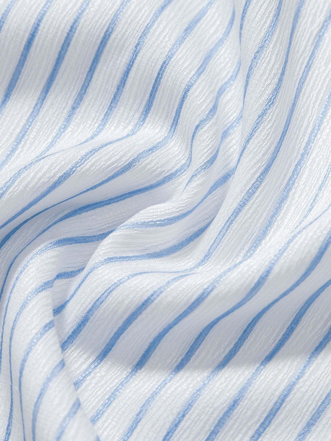 Striped Stand Collar Shirt-Mitchell Shoes