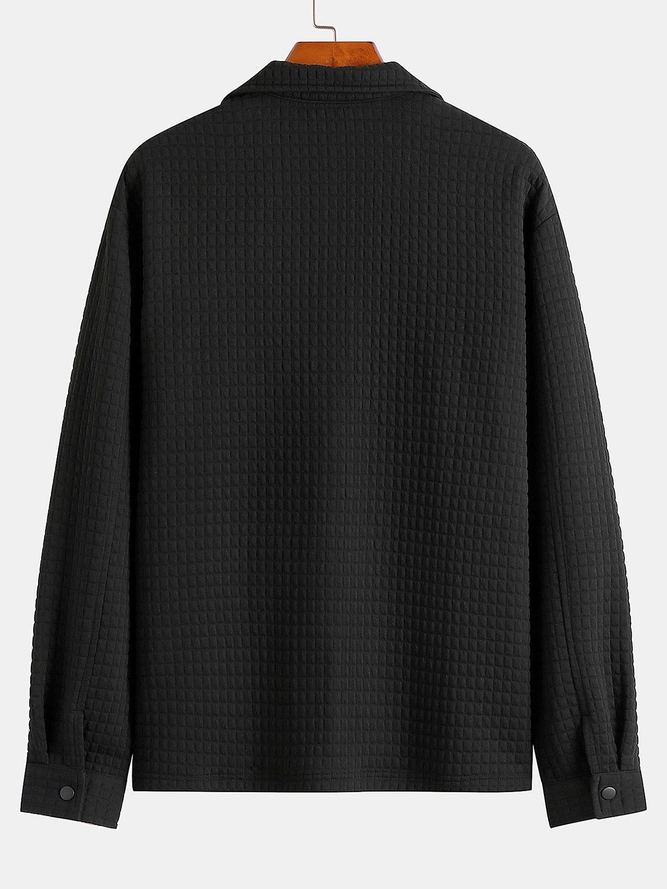Quilted Jacquard Overshirt-Mitchell Shoes