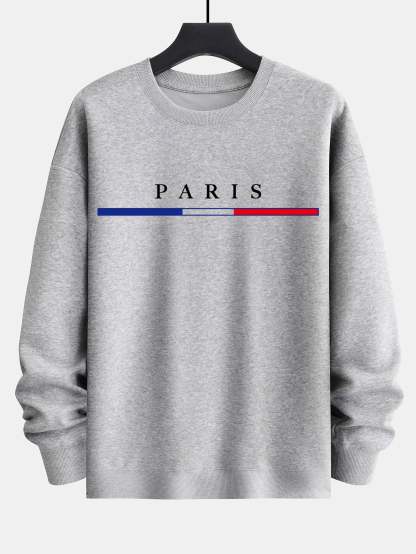 Paris Print Relax Fit Sweatshirt-Mitchell Shoes