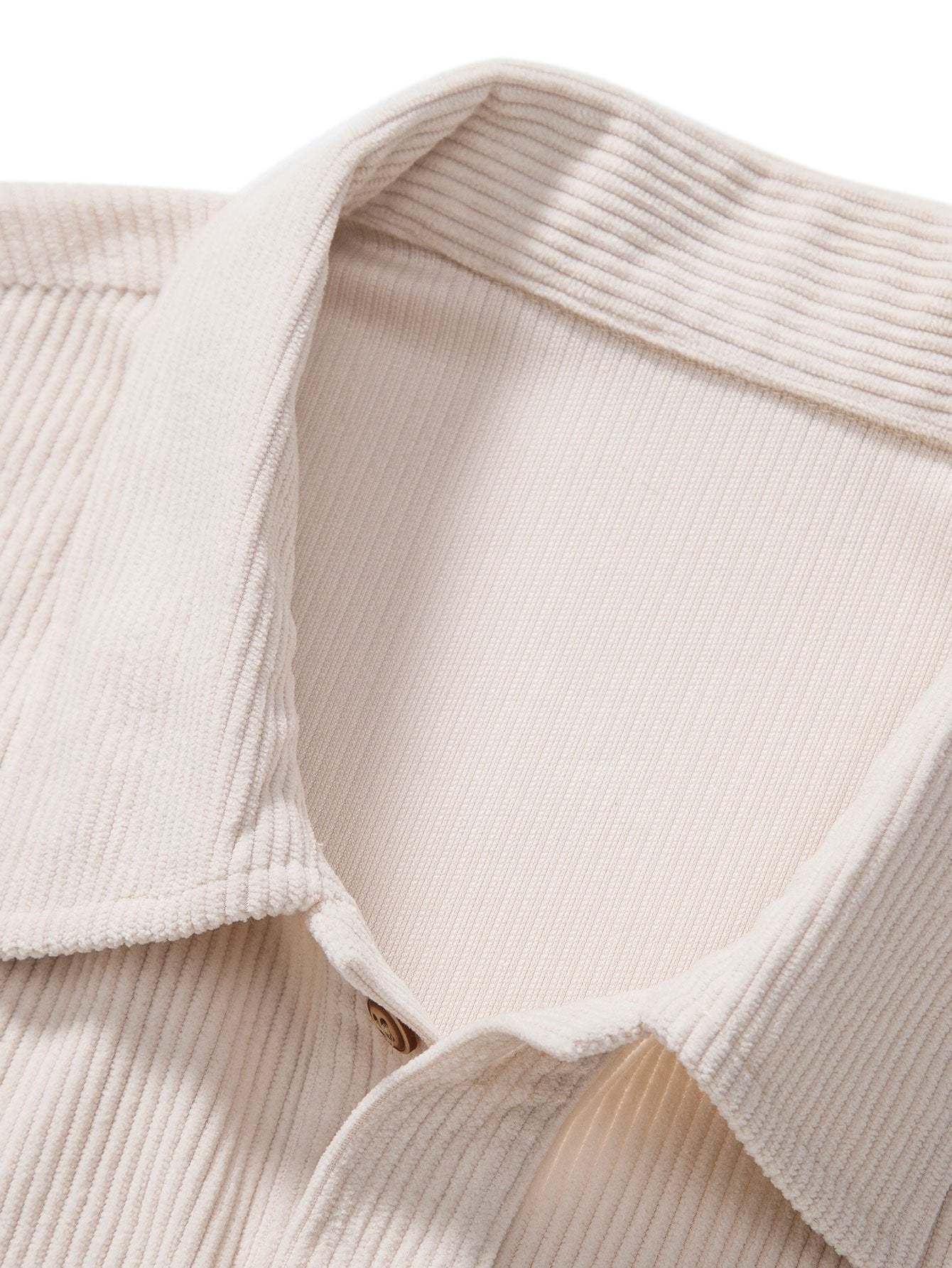 Short Sleeve Corduroy Polo Shirt-Mitchell Shoes