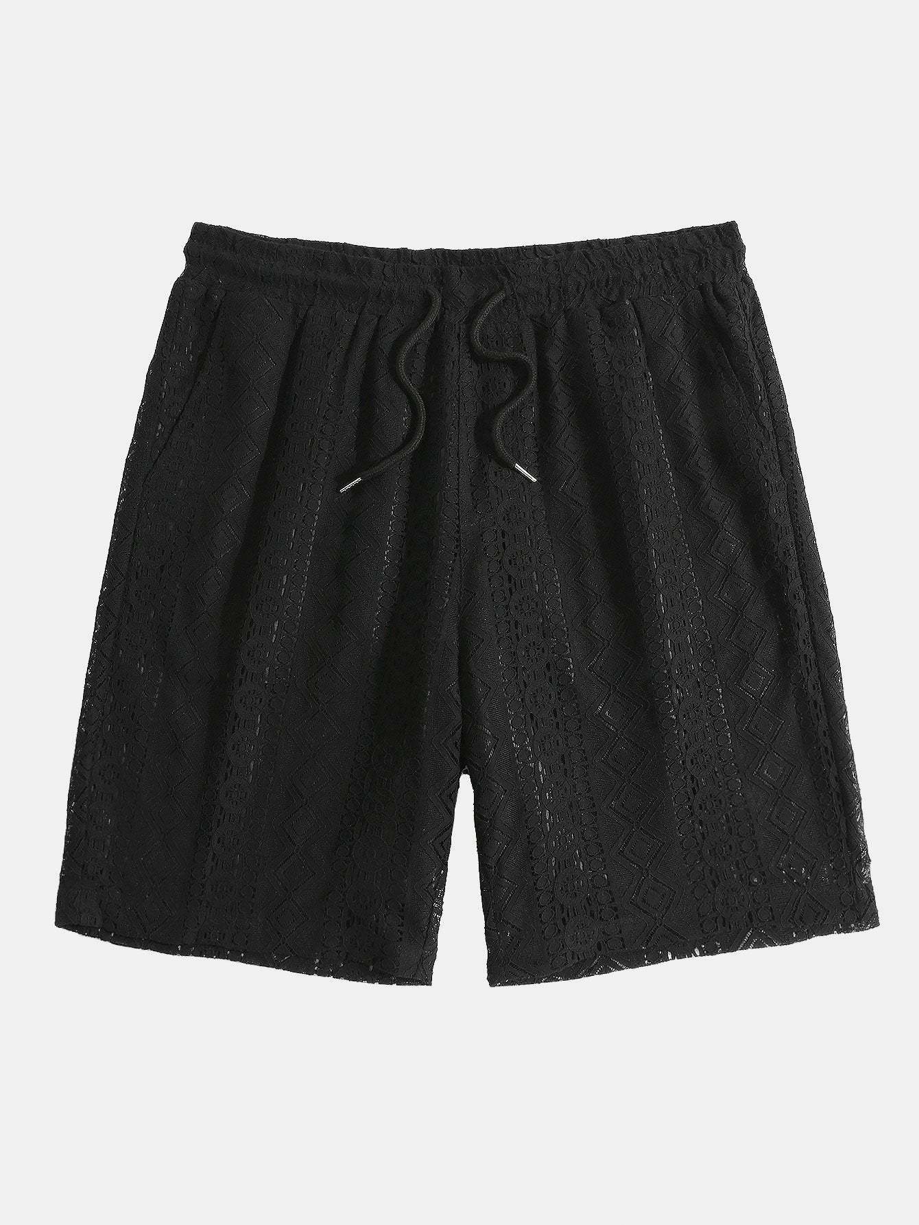 Geometry Textured Shorts-Mitchell Shoes