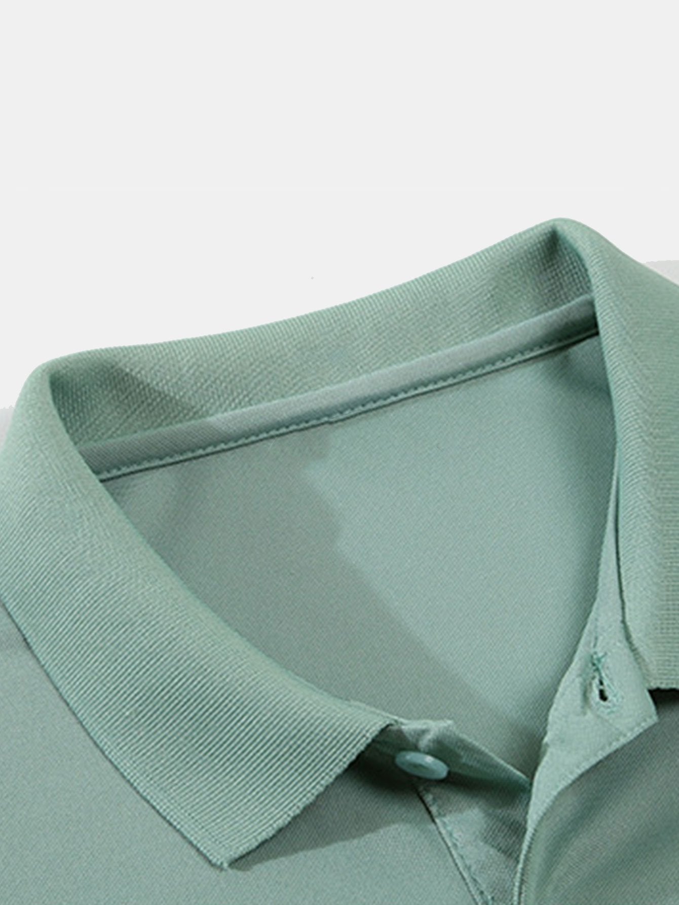 Solid Mesh Polo Shirt-Mitchell Shoes