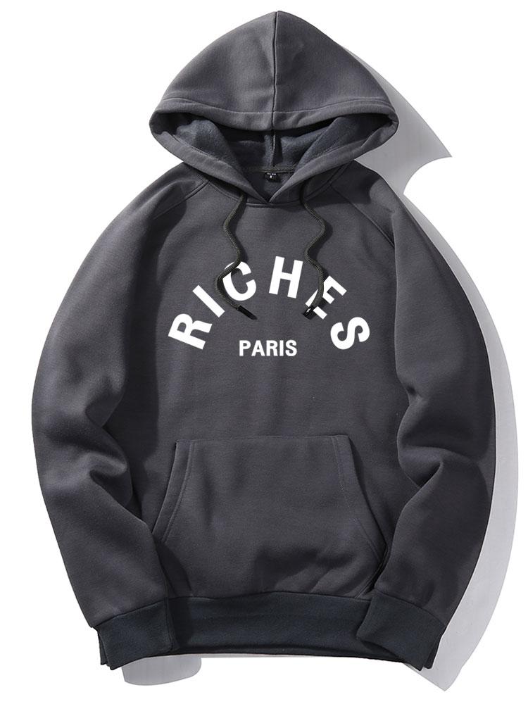 Rich Paris Print Hoodie-Mitchell Shoes
