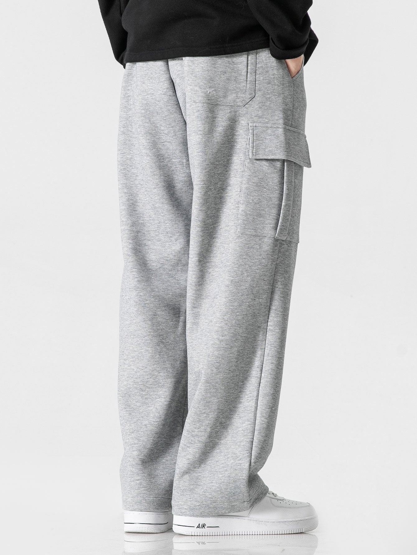 Relax Fit Straight Leg Jersey Cargo Pants-Mitchell Shoes
